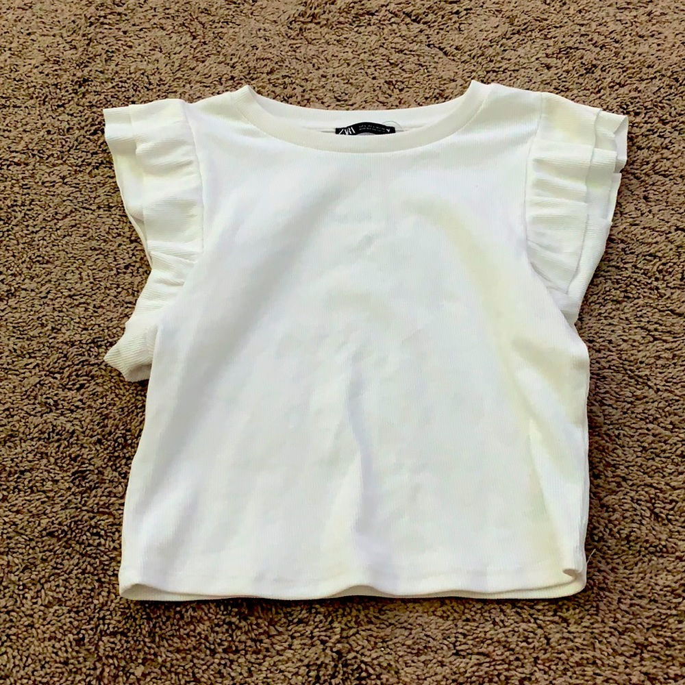 white zara top!